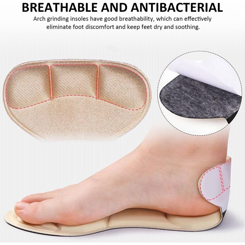 Lot de 4 paires de semelles orthopédiques à talons hauts