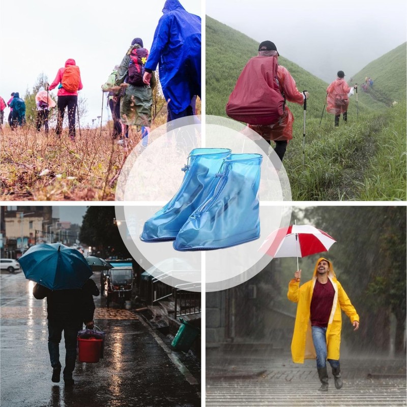 Couvre-chaussures de pluie - Couvre-chaussures imperméable - Protection antidérapante pour chaussures contre la pluie et la